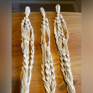 Large macrame plant hangers